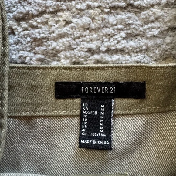 Forever 21 Olive Buttoned Sundress - Picture 2 of 4